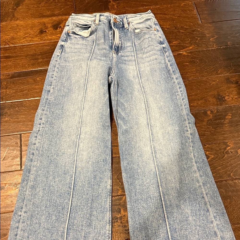 Stylish Light Blue Flare Jeans